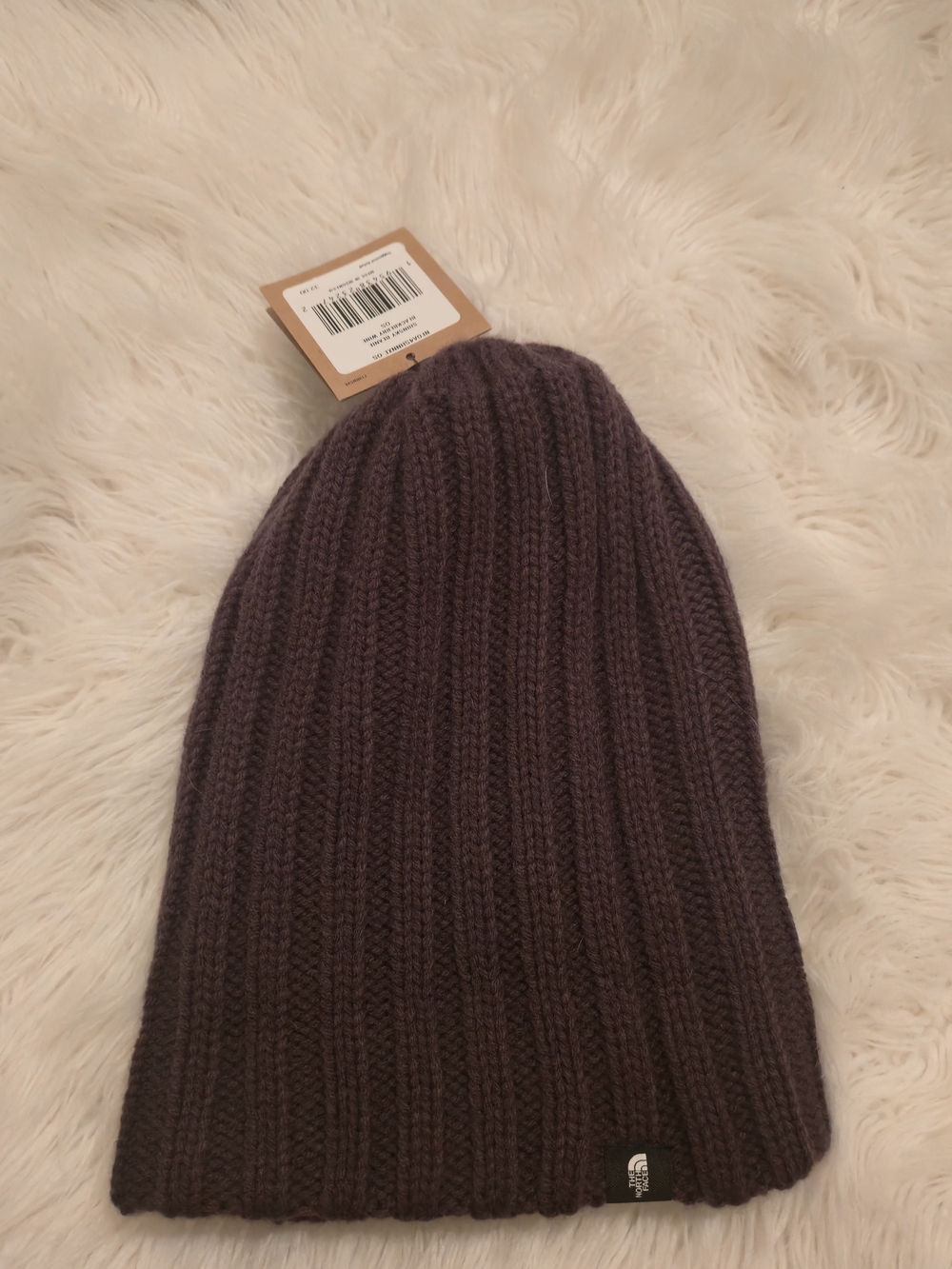NWT - The North Face Ribbed Beanie - Dark Purple